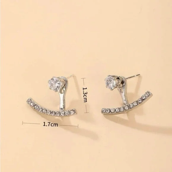 Rhinestone Decor Earring Jackets - Picture 4 of 4